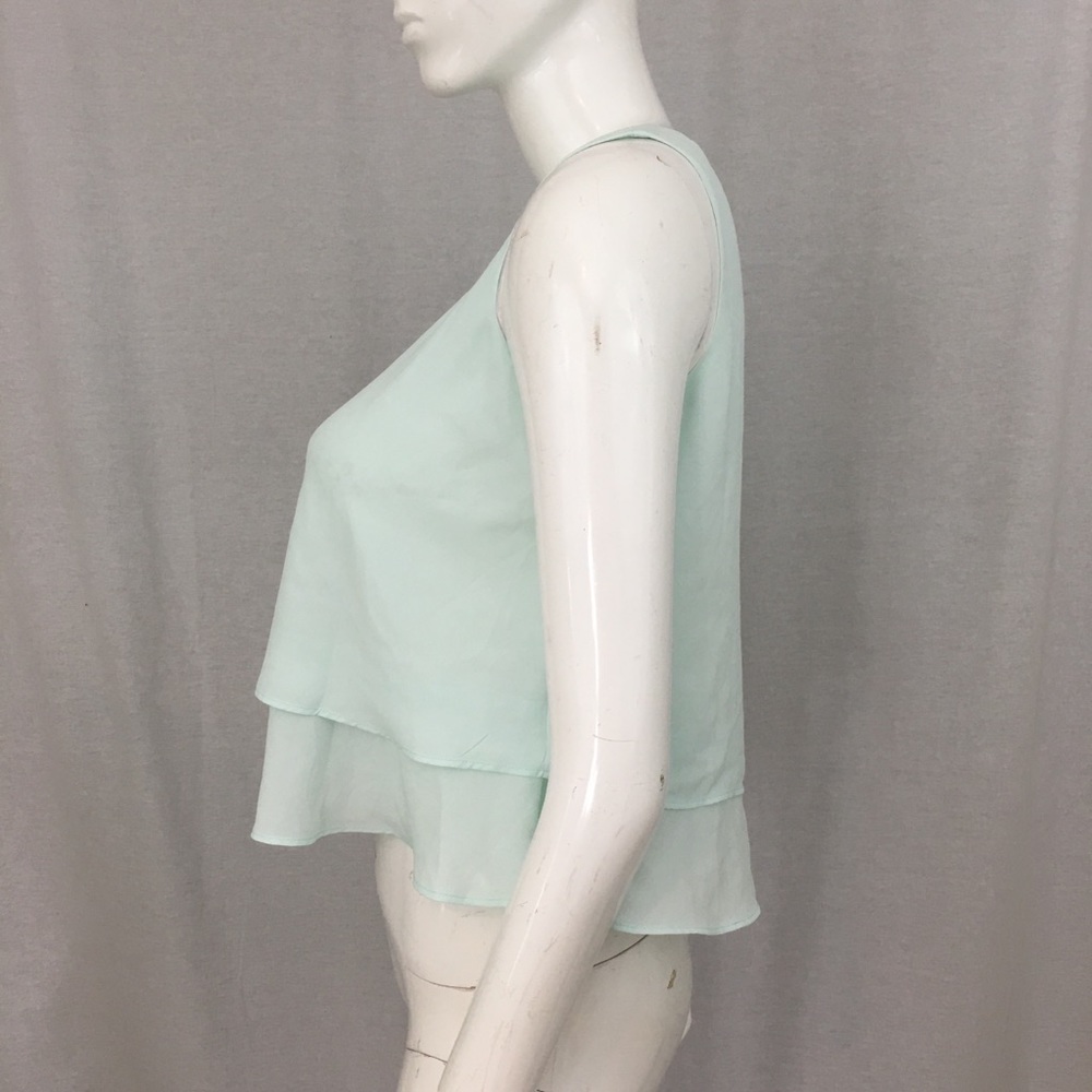 Sz XS Metaphor Sleeveless Ruffle Layer Blouse Top - Picture 6 of 8
